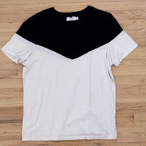 Topman Two-Tone Black and White Tee